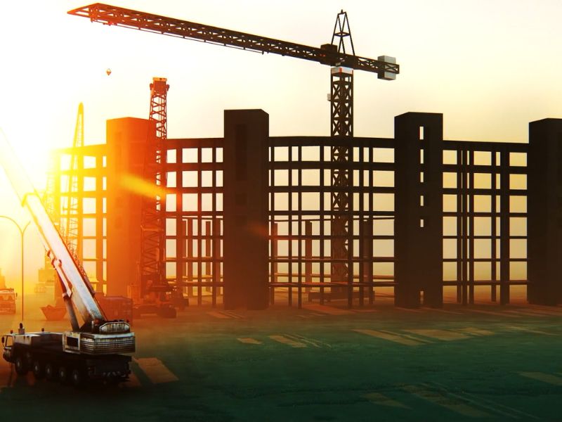 prikaz zgrade u izgradnji