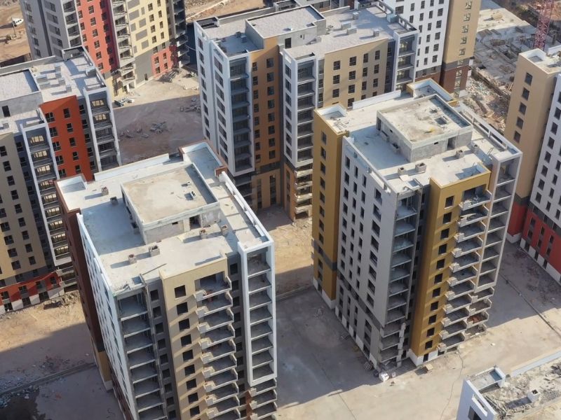 prikaz izgradnje zgrada, novogradnja